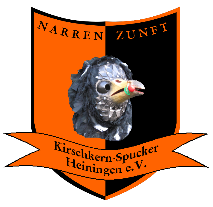 Wappen der Narrenzunft Kirschkern-Spucker Heiningen